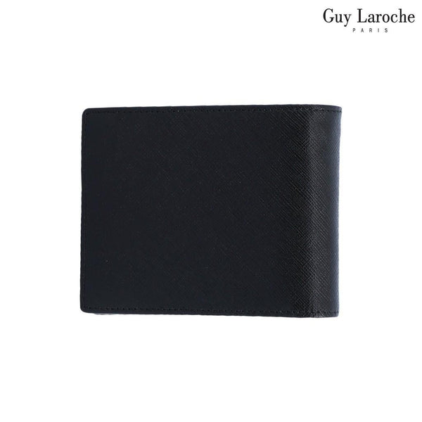 Guy Laroche กระเป๋าสตางค์พับสั้น มีลิ้นกลาง รุ่น CASEY - สีดำ (AGP01523W5) ICCSHOPPING