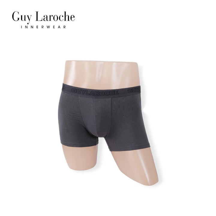 (NEW) Guy Laroche กางเกงในชาย ทรงTrunks สัมผัสนุ่ม กระชับ สวมใส่สบาย แพ็ค 2 ตัว สีเทา (JUU4501R5GY) ICCSHOPPING