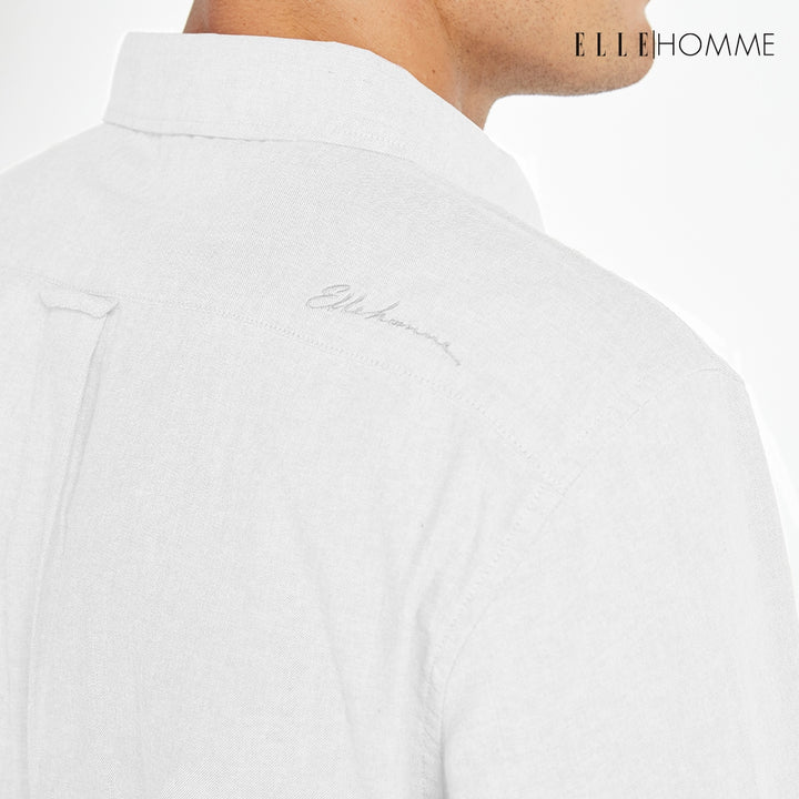 ELLE HOMME | เสื้อเชิ้ตแขนยาว คอปกเชิ้ต ทรง REGULAR สีขาว | W8B675 