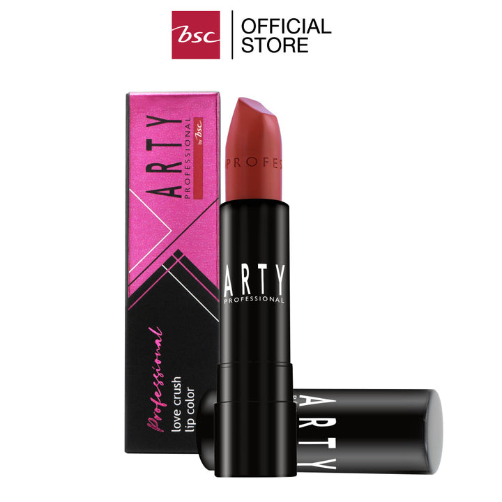 ARTY PROFESSIONAL LOVE CRUSH LIP COLOR ลิปสติกเนื้อชายน์ มอบสัมผัสเนียนนุ่ม บางเบา เกลี่ยง่าย เผยริมฝีปาก แวววาวอย่างเป็นธรรมชาติ ICCSHOPPING