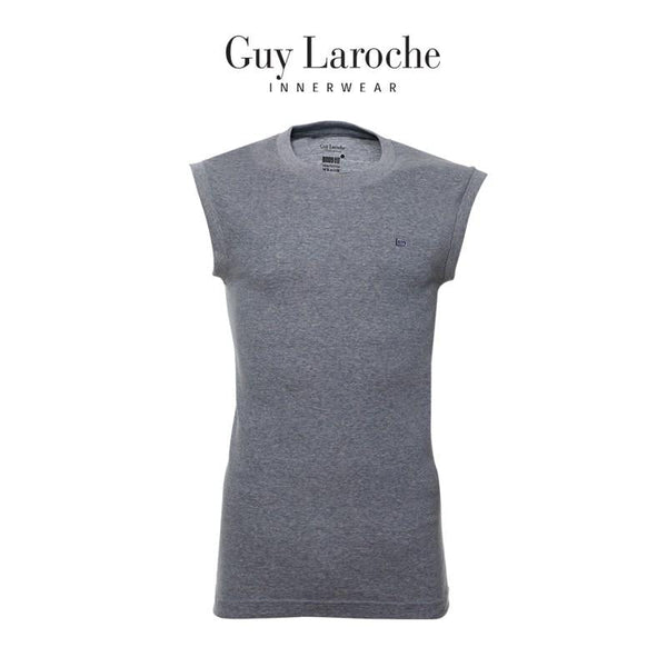 Guy Laroche เสื้อแขนกุดคอกลมสีเทา USA Cotton 100%  รุ่น (JVR2423R4) ICCSHOPPING