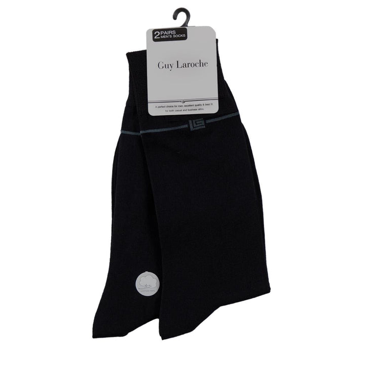 Guy Laroche ถุงเท้าข้อยาว สีดำ Free Size แพ็ค 2 คู่	 (JSB1995W4BLP2) ICCSHOPPING