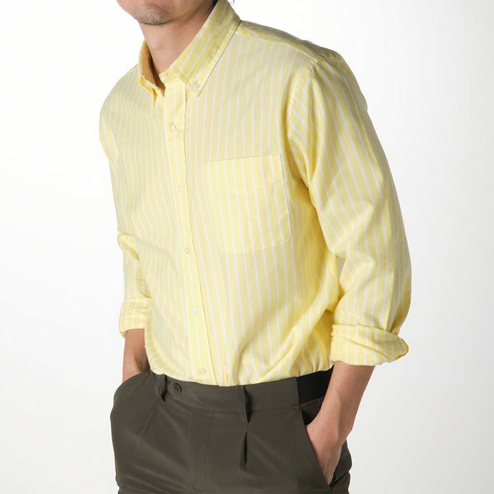 era-won เสื้อเชิ้ต ทรงปกติ OXFORD SHIRT GMG แขนยาว คอปก สี YS 