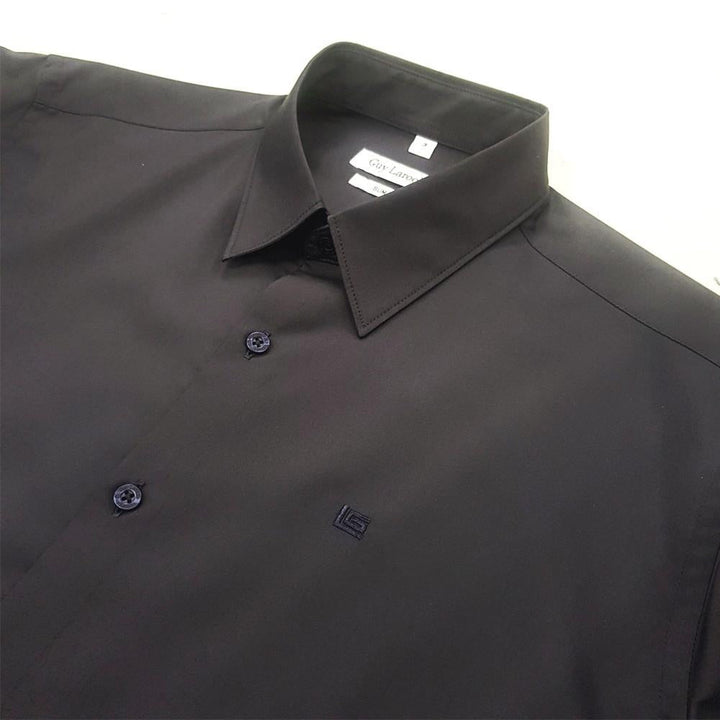 Guy Laroche เสื้อเชิ้ตแขนยาว คอปก สีพื้น ปักโลโก้  (BAB6254P5) ทรง Slim Fit มีให้เลือก 6 สี ICCSHOPPING