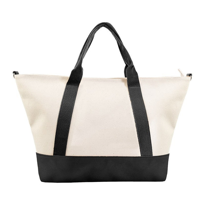 ELLE HOMME BAG กระเป๋าผ้า CANVAS กระเป๋าสะพายใบใหญ่ มีซิป H8H008 