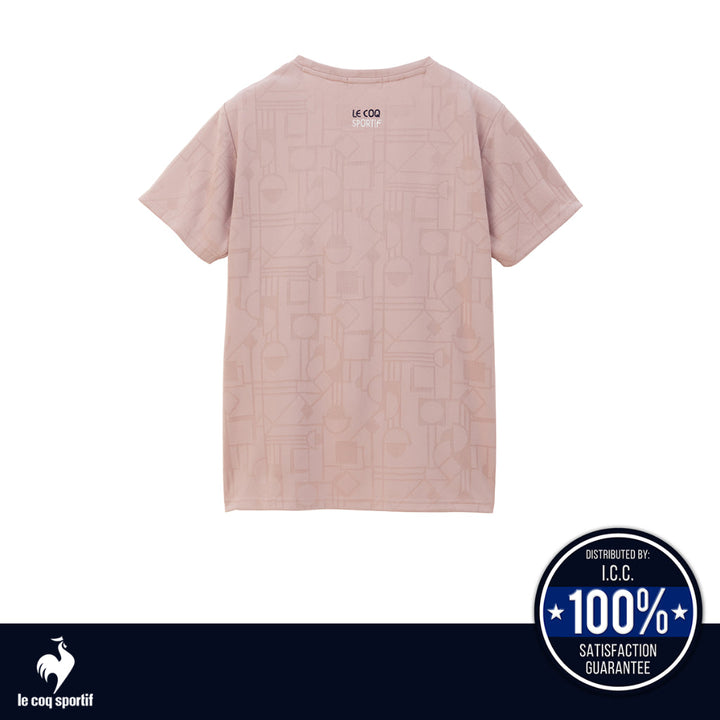 le coq sportif เสื้อเทรนนิ่ง ออกกำลังกาย ผู้หญิง สีชมพู (T-shirt, เสื้อยืด, เสื้อออกกำลังกาย, lecoq) ICCSHOPPING