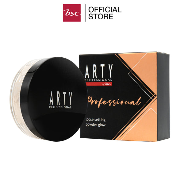ARTY PROFESSIONAL LOOSE SETTING POWDER GLOW อาร์ทตี้ โปรเฟสชั่นแนล ลูส เซตติ้ง พาวเดอร์ โกลว์ แป้งฝุ่นเนื้อเนียนละเอียดที่จะมอบผิวเนียนสวยให้ใบหน้า 