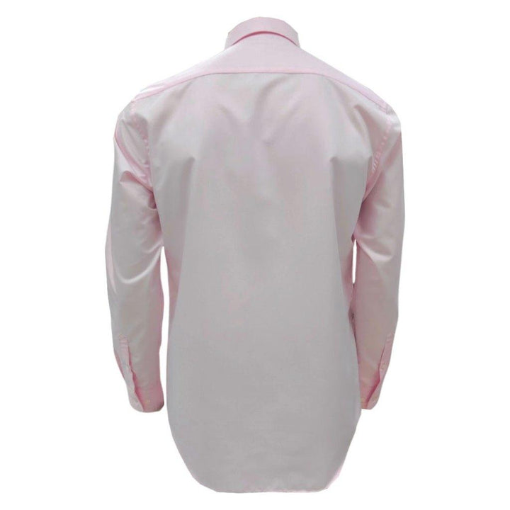 Guy Laroche เสื้อเชิ้ตแขนยาว คอปก สีพื้น ปักโลโก้ ทรง Slim Fit สีชมพู รุ่น BAB6254P5LP ICCSHOPPING