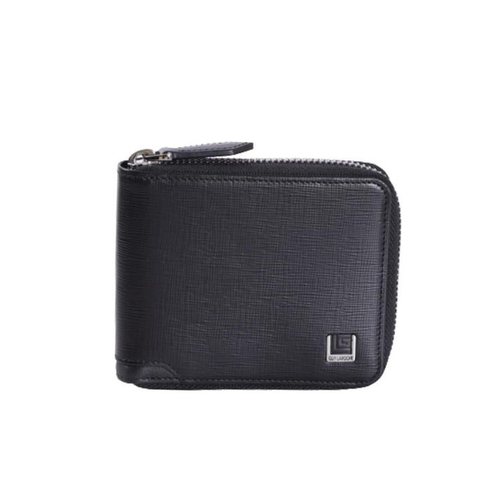 Guy Laroche กระเป๋าสตางค์พับสั้น ซิปรอบ รุ่น MGW0652ZW5 - สีดำ ICCSHOPPING