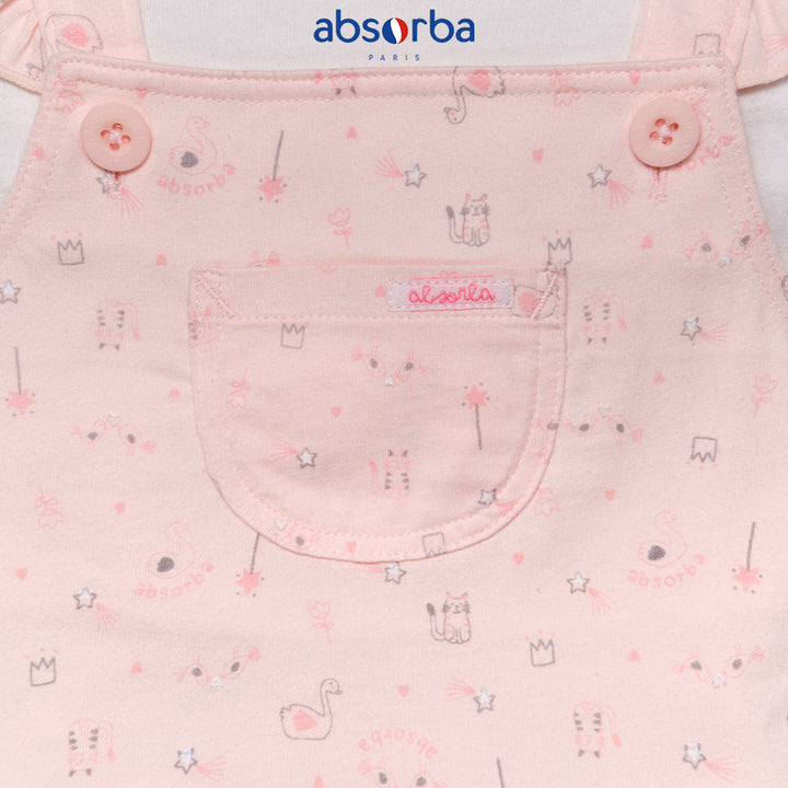 จำหน่ายเฉพาะออนไลน์ - แอ็บซอร์บา ชุดเอี๊ยมกระโปรง สำหรับเด็กอายุ 1- 2 ปี คอลเลคชั่น Coeur & Etoile ICCSHOPPING