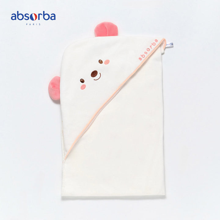 แอ็บซอร์บา ผ้าห่อตัวเด็กแรกเกิด ขนาด 36 x 40 นิ้ว สีชมพู คอลเลคชั่น Happiness เหมาะสำหรับเด็กแรกเกิดขึ้นไป ICCSHOPPING