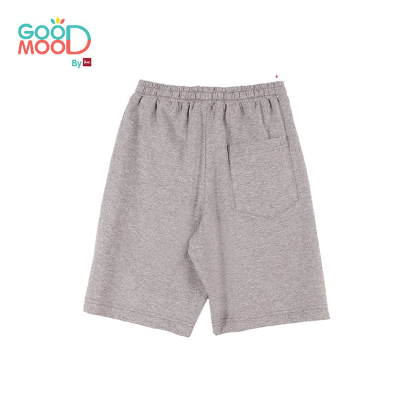Good Mood by bsc กางเกงขาสั้น เอวยางยืด สีเทา สำหรับเด็กอายุ 2-9 ปี ผ้าคอตตอน ICCSHOPPING