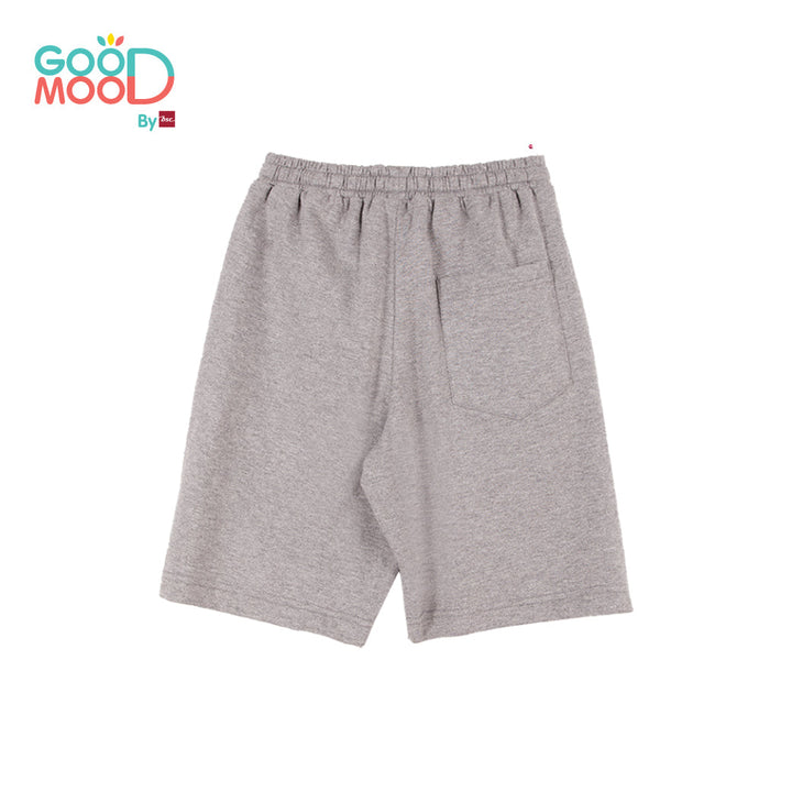 Good Mood by bsc กางเกงขาสั้น เอวยางยืด สีเทา สำหรับเด็กอายุ 2-9 ปี ผ้าคอตตอน ICCSHOPPING