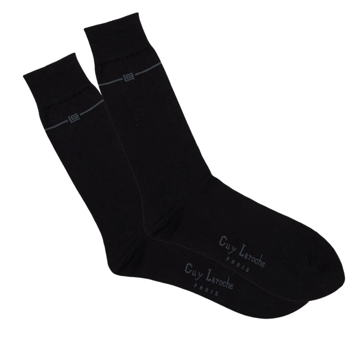 Guy Laroche ถุงเท้าข้อยาว สีดำ Free Size แพ็ค 2 คู่	 (JSB1995W4BLP2) ICCSHOPPING