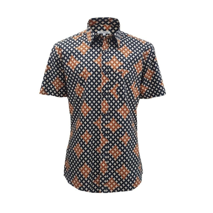 Guy Laroche เสื้อเชิ๊ตแขนสั้น  ผ้าพิมพ์ลาย   BAC5300S4 ICCSHOPPING