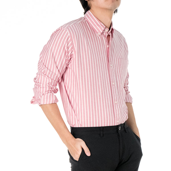 era-won เสื้อเชิ้ต รุ่น Oxford shirts Mercerizing สี Native Red 