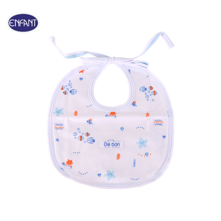 ENFANT (อองฟองต์) Gift set Debon by Enfant เซ็ตเสื้อผ้า 1กล่อง/6ไอเท็ม สำหรับเด็ก 0-3 เดือน ผ้าคอตตอน 100% สีฟ้า 