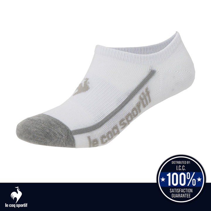le coq sportif ถุงเท้าสั้น สีเทา-ชมพู-ดำ แพ็ค 3 คู่ (ถุงเท้า, sock, กีฬา, sport, lecoq, เลอค็อก) ICCSHOPPING
