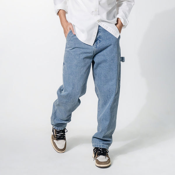 era-won กางเกงยีนส์ รุ่น DENIM CARPENTER สี LIGHT WASH 