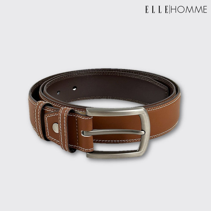 ELLE  HOMME  เข็มขัดหนังวัวแท้ สำหรับผู้ชาย H8400122 ELLE HOMME
