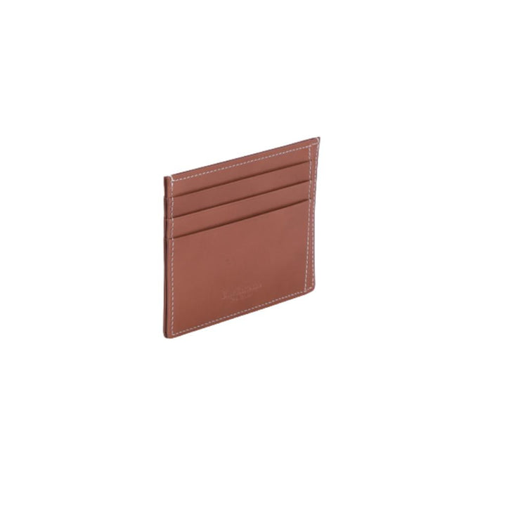 Guy Laroche กระเป๋าใส่นามบัตรหนังเรียบ 6 การ์ด สีน้ำตาล (BW16644W5BRS1) ICCSHOPPING