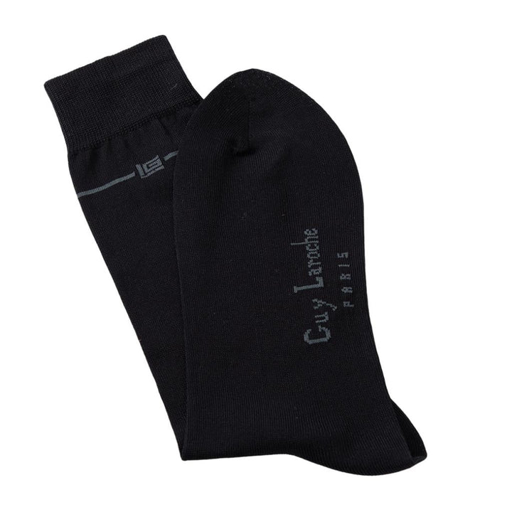 Guy Laroche ถุงเท้าข้อยาว สีดำ Free Size แพ็ค 2 คู่	 (JSB1995W4BLP2) ICCSHOPPING