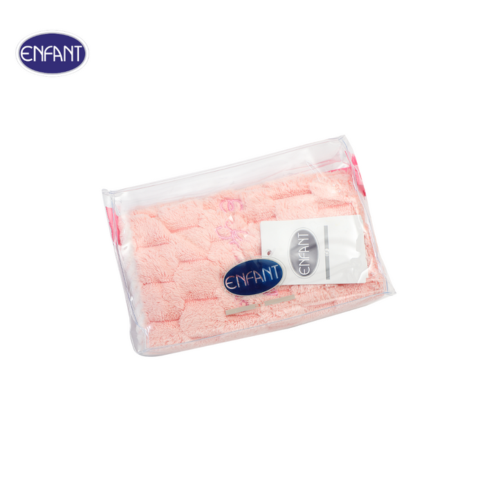 ENFANT (อองฟองต์) ผ้าขนหนู Pop corn ลายอองฟองต์ สีชมพู ENFANT