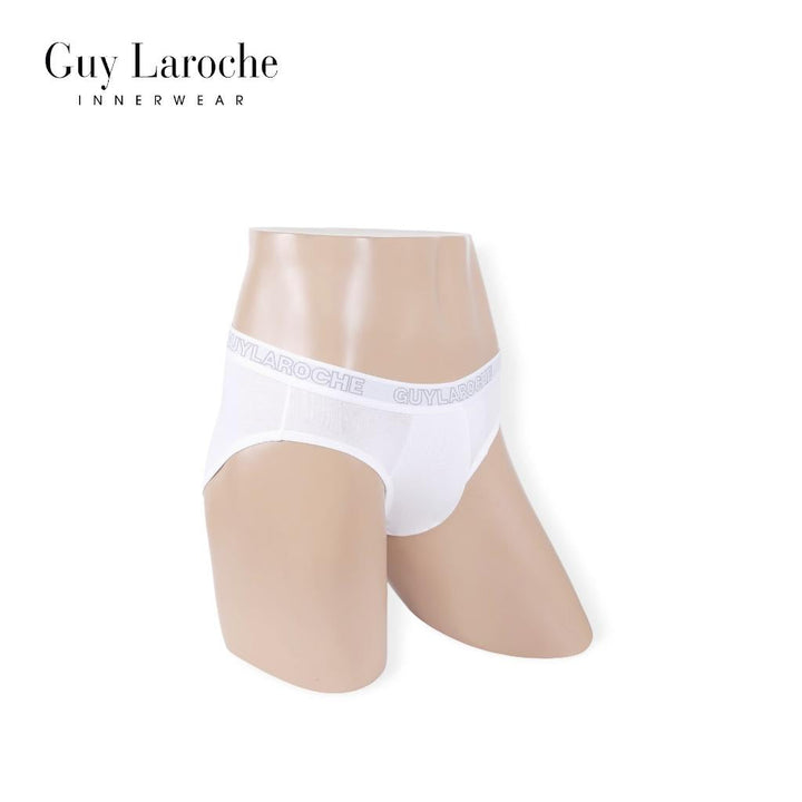 (NEW) Guy Laroche กางเกงในชาย สัมผัสนุ่ม กระชับ สวมใส่สบาย แพ็ค 2 ตัว สีขาว รุ่น JUS4501R5WH ICCSHOPPING
