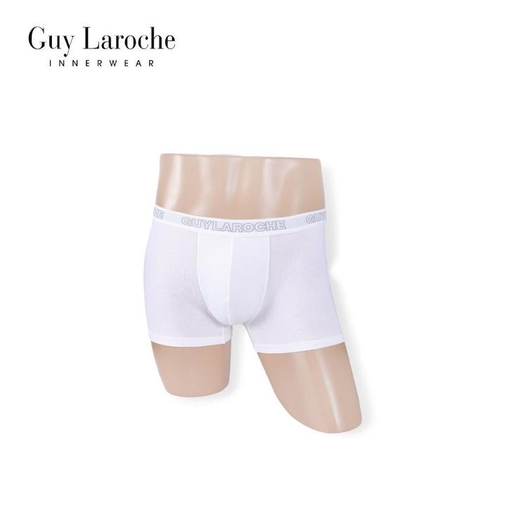 (NEW) Guy Laroche กางเกงในชาย ทรงTrunks สัมผัสนุ่ม กระชับ สวมใส่สบาย แพ็ค 2 ตัว สีขาว (JUU4501R5WH) ICCSHOPPING