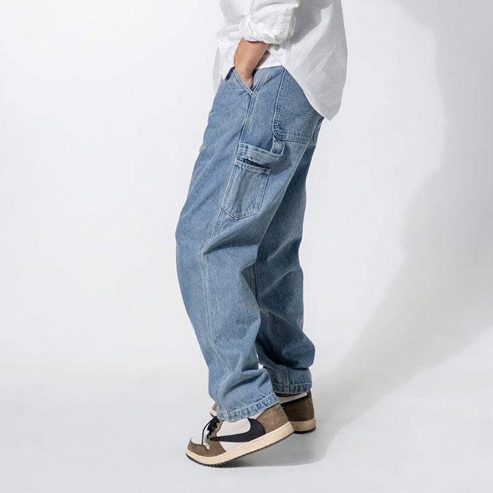 era-won กางเกงยีนส์ รุ่น DENIM CARPENTER สี LIGHT WASH 