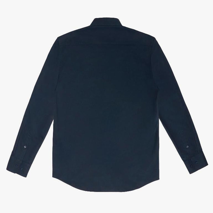 Guy Laroche เสื้อเชิ้ต PET แขนยาว สีกรม ทรง SLIM FIT รุ่น BAB6200W5NV ICCSHOPPING