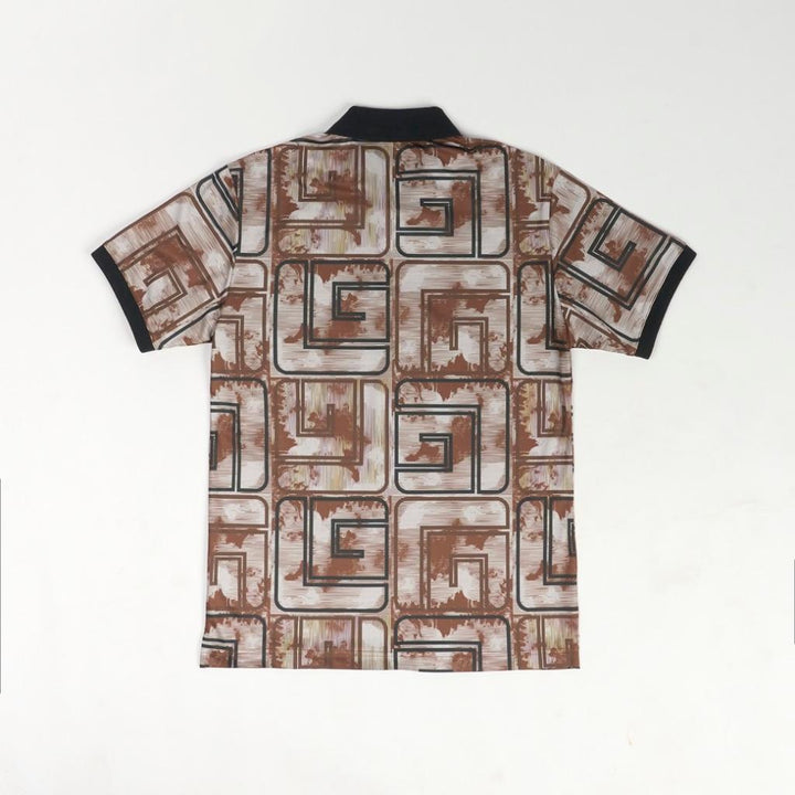 Guy Laroche เสื้อโปโลแขนสั้น สีน้ำตาล เนื้อผ้า 100% Polyester ทรง Extra FIT รุ่น BKL7302W5BR ICCSHOPPING