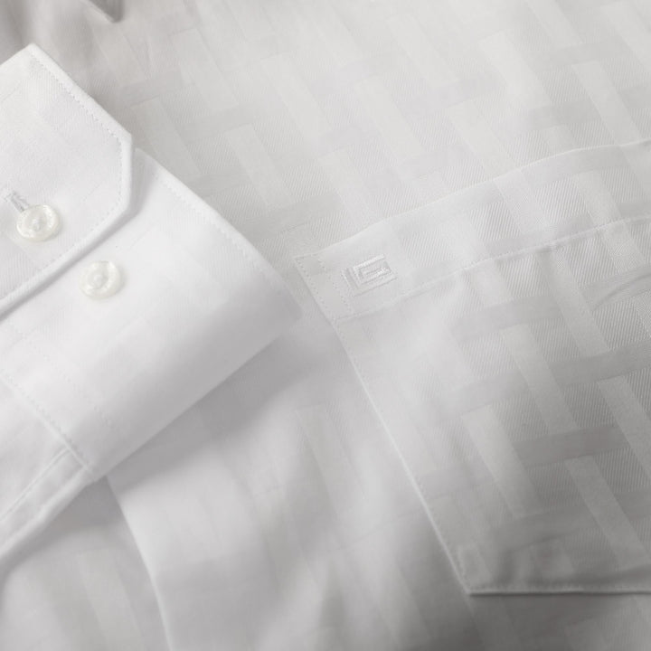 Guy Laroche เสื้อเชิ้ตแขนยาวใส่ทำงาน ลายในตัว (BAB9201W4) ICCSHOPPING