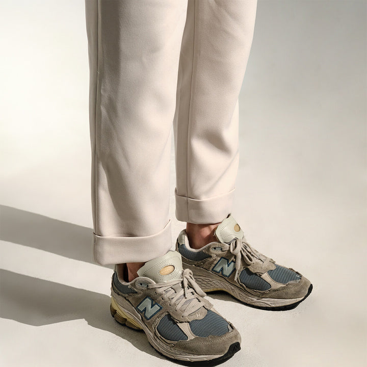 era-won กางเกงขายาว รุ่น DOUBLE BELTS TROUSERS สี Light wars 