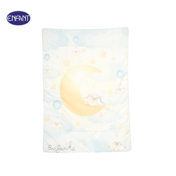 ENFANT (อองฟองต์) ผ้าห่มบุใยผ้า Woven ลายน้องแกะ ผ้า Premium Keshiba ขนาด 30x40 นิ้ว 