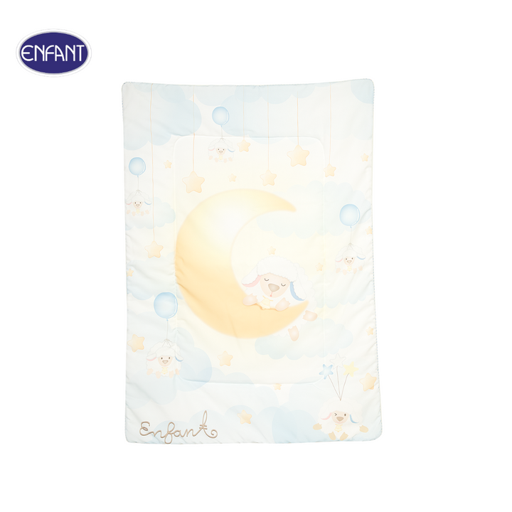ENFANT (อองฟองต์) ผ้าห่มบุใยผ้า Woven ลายน้องแกะ ผ้า Premium Keshiba ขนาด 30x40 นิ้ว 