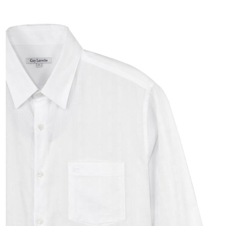 Guy Laroche เสื้อเชิ้ตแขนยาวใส่ทำงาน ลายในตัว (BAB9201W4) ICCSHOPPING