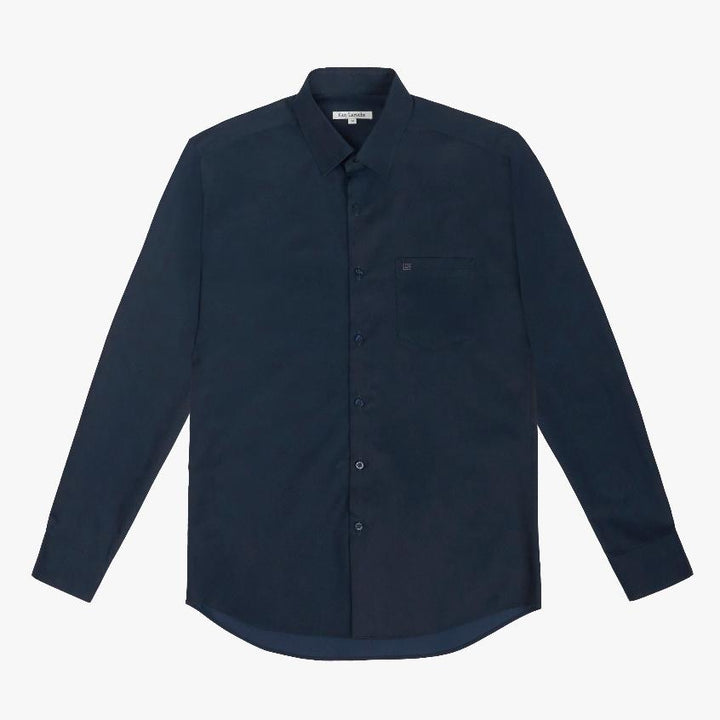 Guy Laroche เสื้อเชิ้ต PET แขนยาว สีกรม ทรง SLIM FIT รุ่น BAB6200W5NV ICCSHOPPING