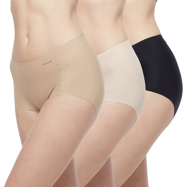 Wacoal Oh My Nudes Panty แพ็ค 3 ชิ้น กางเกงในไร้ตะเข็บ รุ่น WU4T99 Wacoal