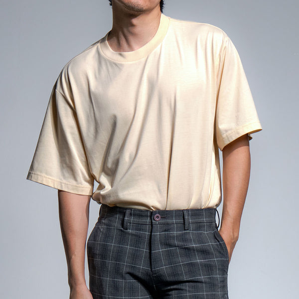 era-won เสื้อยืด Oversize T-Shirt สี Beige 