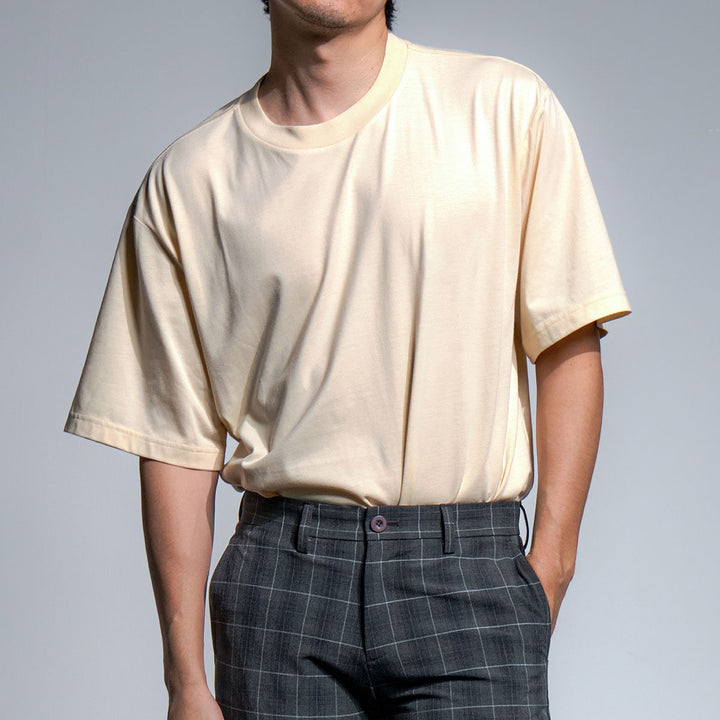 era-won เสื้อยืด Oversize T-Shirt สี Beige 