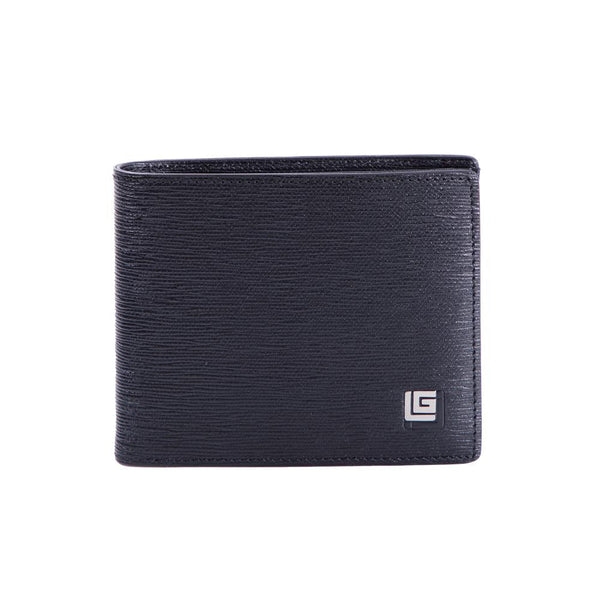 Guy Laroche กระเป๋าสตางค์หนังอัดลาย มีช่องใส่เหรียญ สีดำ (BW33612W5BLS1) ICCSHOPPING