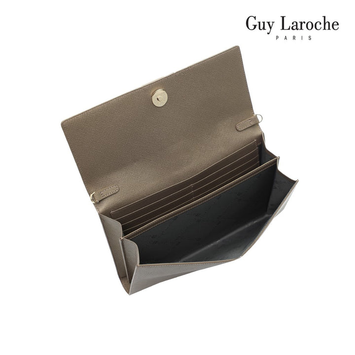 Guy Laroche กระเป๋าสะพายสตรี รุ่น CLASSIC III ( หนังอัดลาย ) - AGH0112_BR 