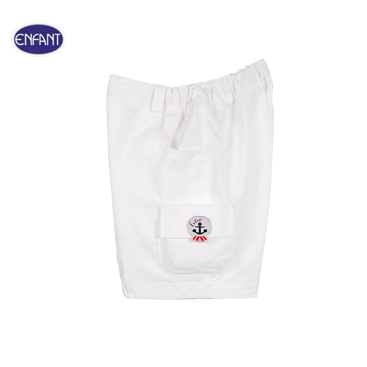 ENFANT (อองฟองต์) ชุดเสื้อเชิ้ต+กางเกงสามส่วน สำหรับเด็ก 6 เดือน - 8 ปี คอลเล็กชั่น Marine ผ้าคอตตอน 100% สีฟ้า 