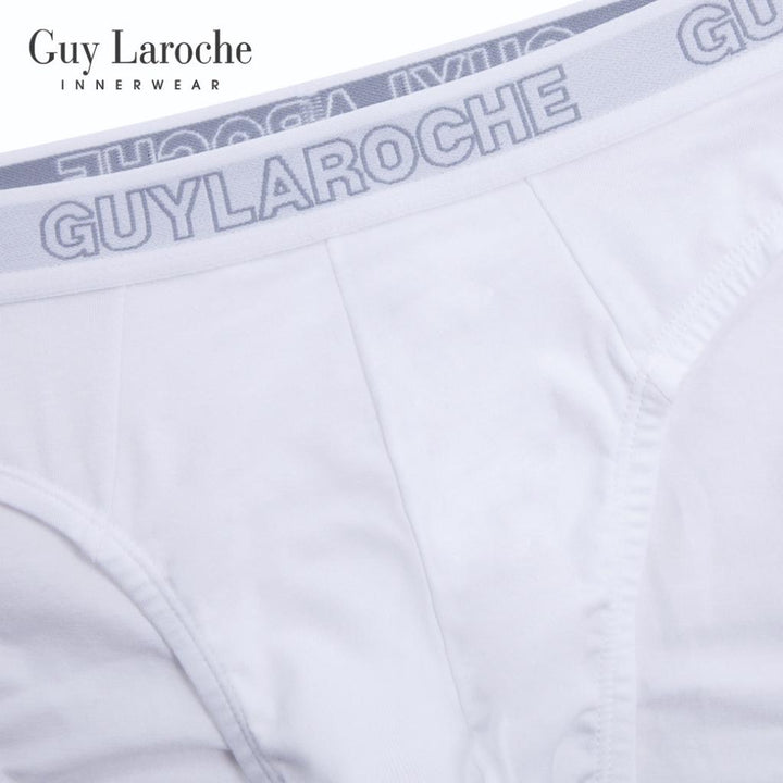 (NEW) Guy Laroche กางเกงในชาย สัมผัสนุ่ม กระชับ สวมใส่สบาย แพ็ค 2 ตัว สีขาว รุ่น JUS4501R5WH ICCSHOPPING