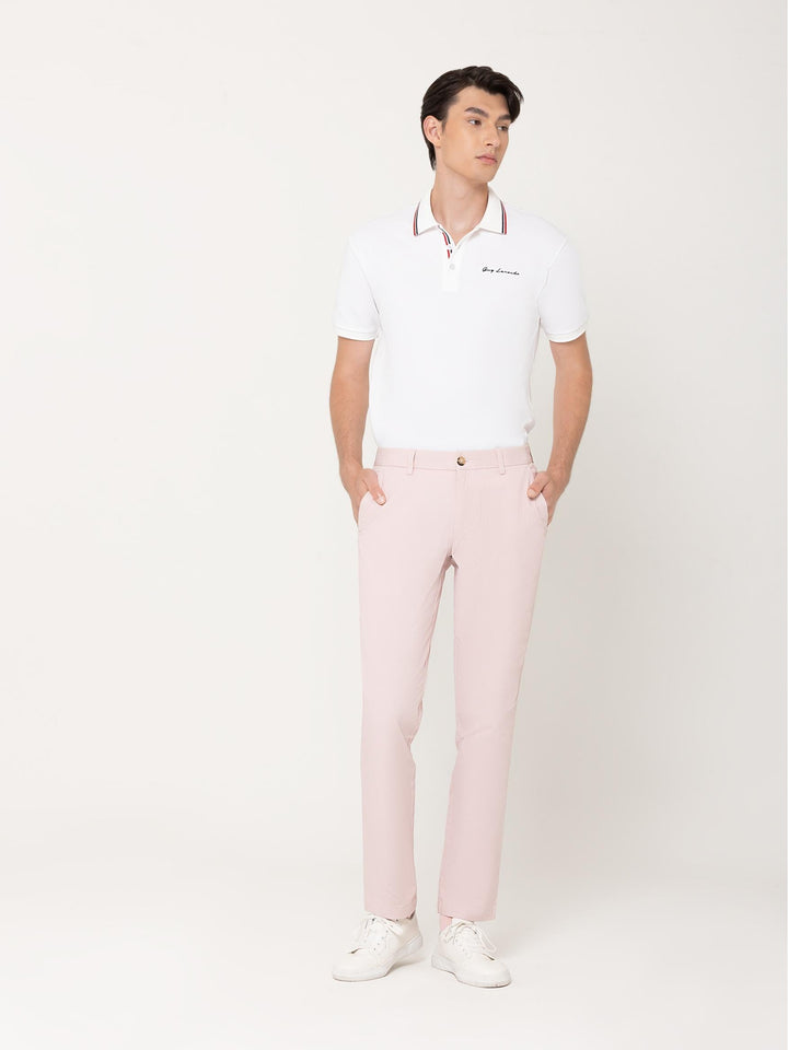 Guy Laroche เสื้อโปโลแขนสั้น สีขาว ใส่สบาย สีสด ไม่ซีดง่าย ทรง Extra FIT รุ่น BKL6301W5WH ICCSHOPPING