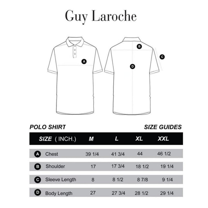 Guy Laroche เสื้อโปโลแขนสั้น สีพื้น ทรง EXTRA FIT รุ่น BKL6300A5NV - สีกรมท่า ICCSHOPPING