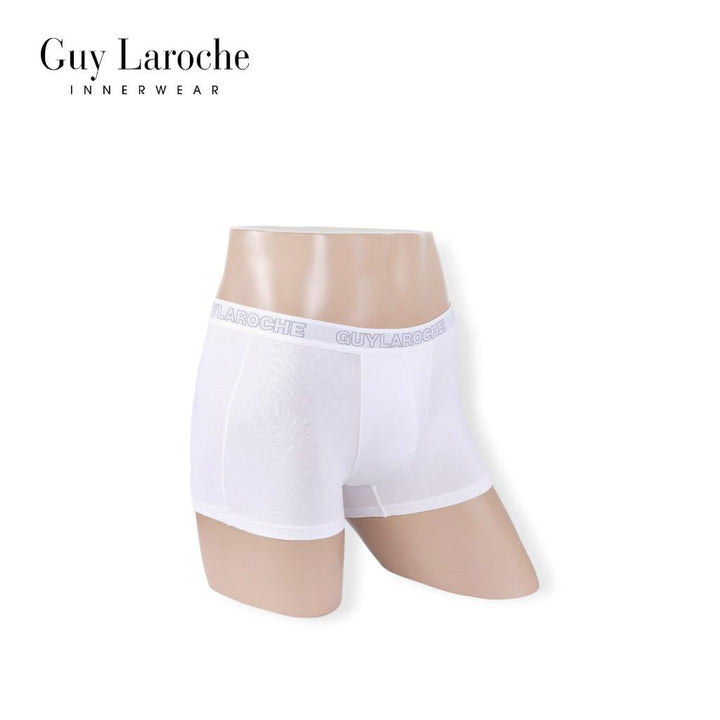 (NEW) Guy Laroche กางเกงในชาย ทรงTrunks สัมผัสนุ่ม กระชับ สวมใส่สบาย แพ็ค 2 ตัว สีขาว (JUU4501R5WH) ICCSHOPPING