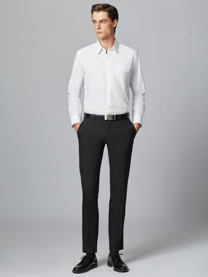 Guy Laroche เสื้อเชิ้ตแขนยาว สีขาว สัมผัสนุ่ม ใส่สบาย ทรง SLIM FIT รุ่น BAB6250P5WH ICCSHOPPING