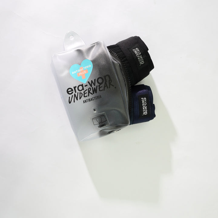 era-won กางเกงในไข่สะอาด Zinc Plus Anti-bac Underwear trunks สี Black 